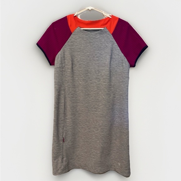 Title nine Dresses & Skirts - Title Nine Womens Unconventional Mini Dress Medium Gray Colorblock Short Sleeves